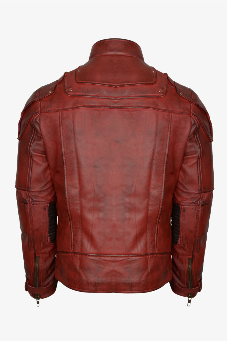 Maroon Leather Jacket - Image 4