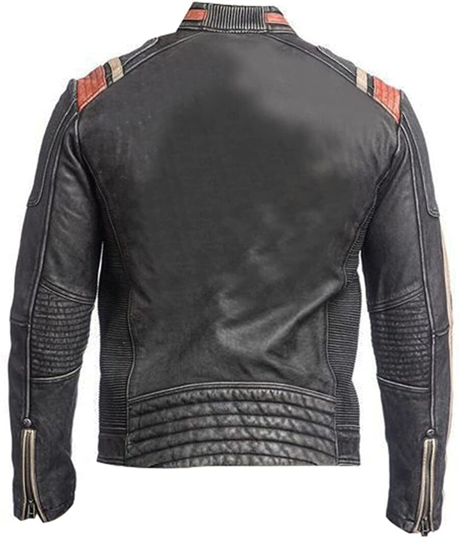 Cafe Racer Vintage Biker Retro Jacket - Image 2