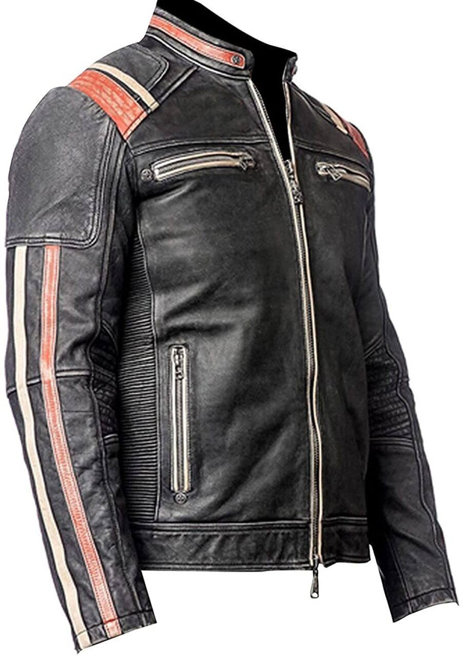 Cafe Racer Vintage Biker Retro Jacket - Image 3