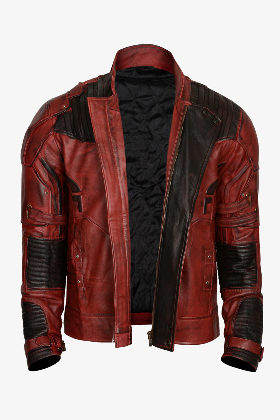 Maroon Leather Jacket - Image 2