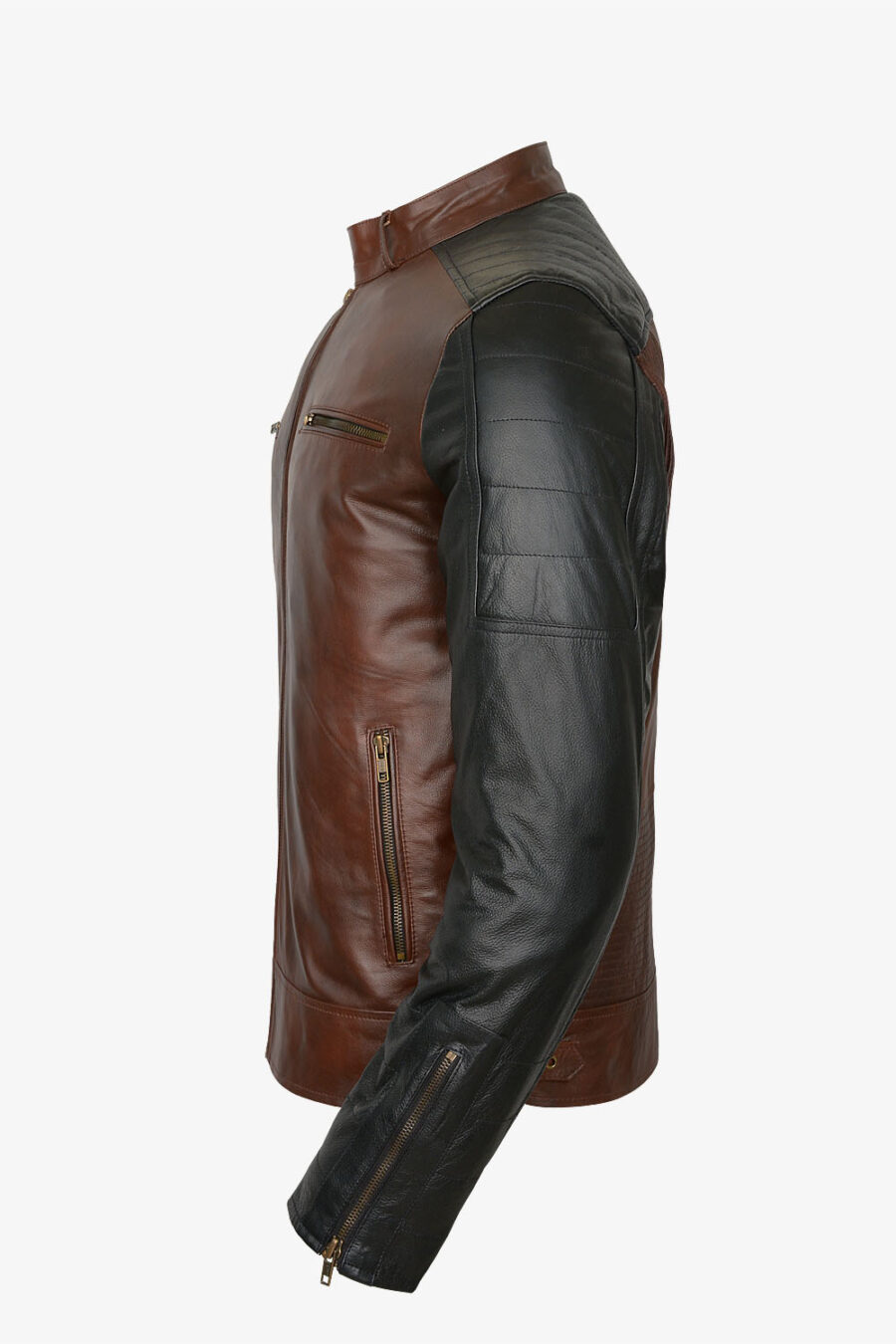 Retro Biker Leather Jacket - Image 2