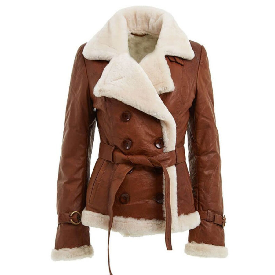 Womens Shearling Brown Jacket