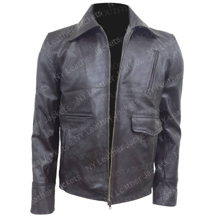 The Irishman Frank Sheeran  Leather Jacket