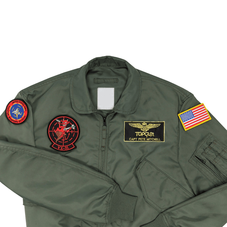 Top Green Gun Flight Lady Gaga Jacket - Image 2