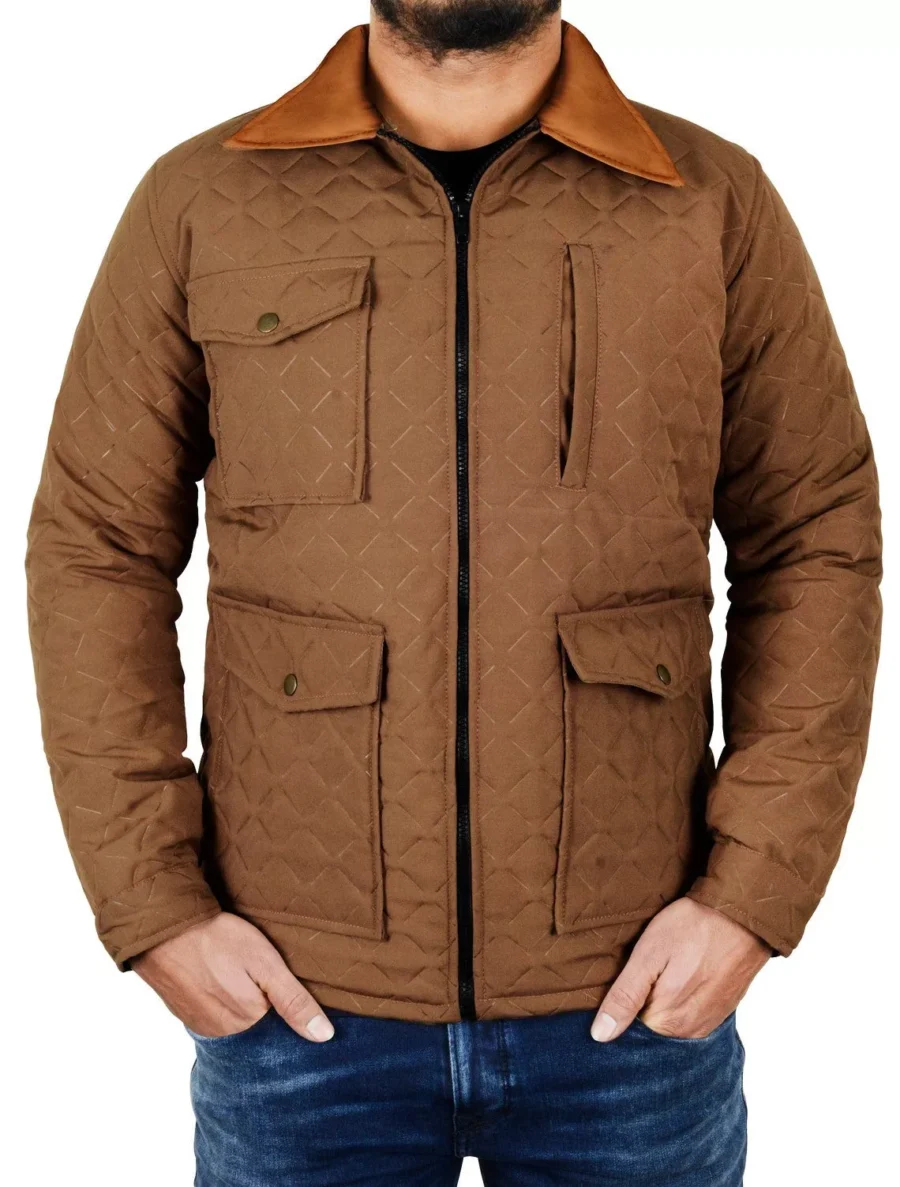 John Dutton Yellowstone Season 4 Quilted Jacket - Image 2