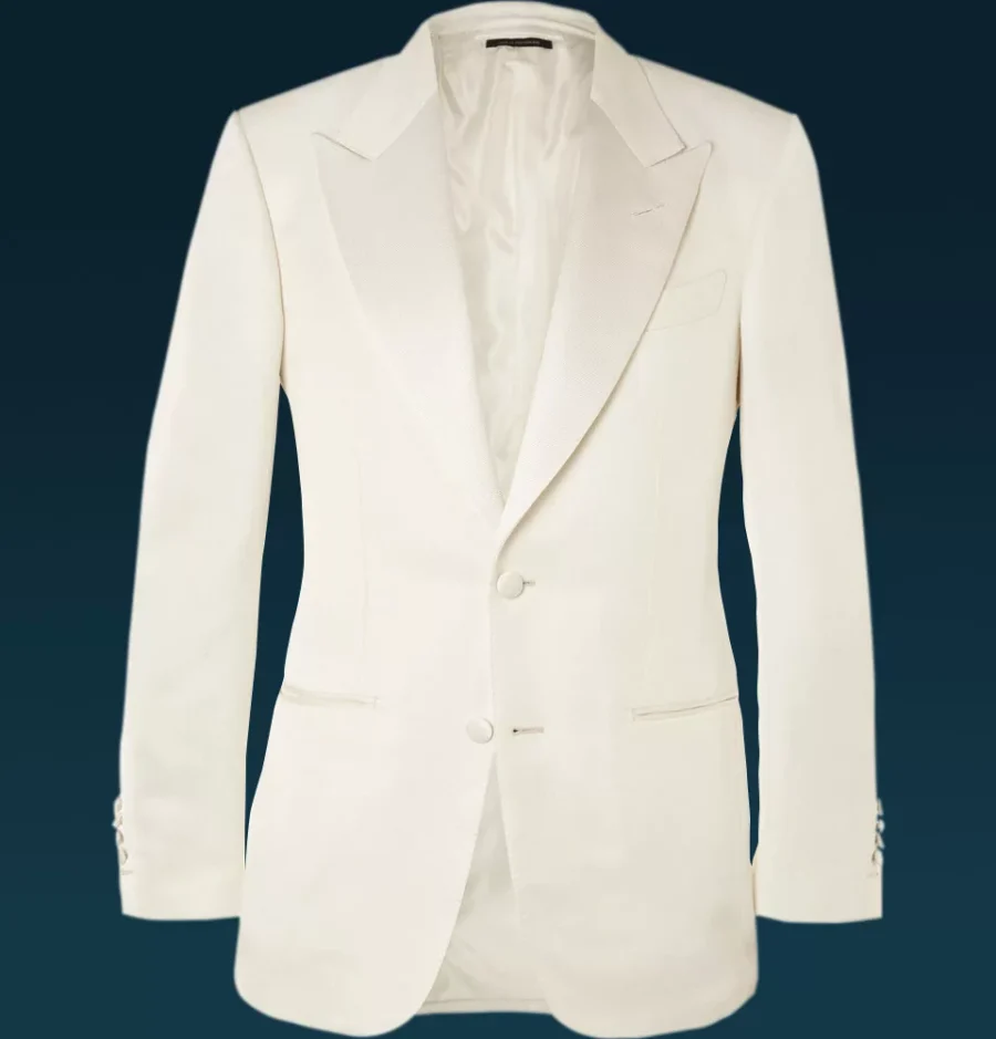 Peak Lapel White Ivory Dinner Jacket