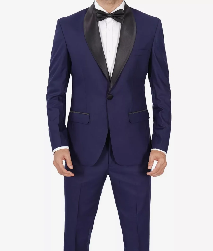 Shawl Lapel Midnight Blue Tuxedo - Image 3